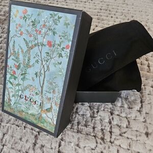 Gucci Dust Bag and Gift Box In Botanical "Tian" Print